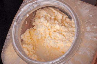 Butter in a Churncraft butter