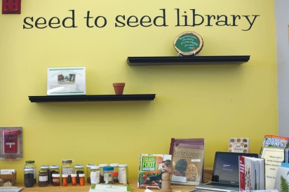 Fairfield Library Seed Circulation desk